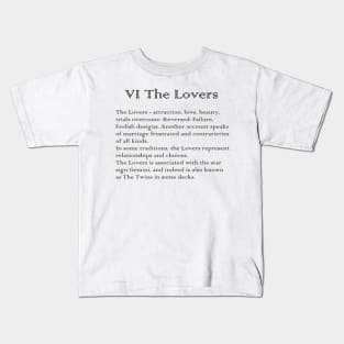 The Lovers Tarot Arcana meaning Kids T-Shirt